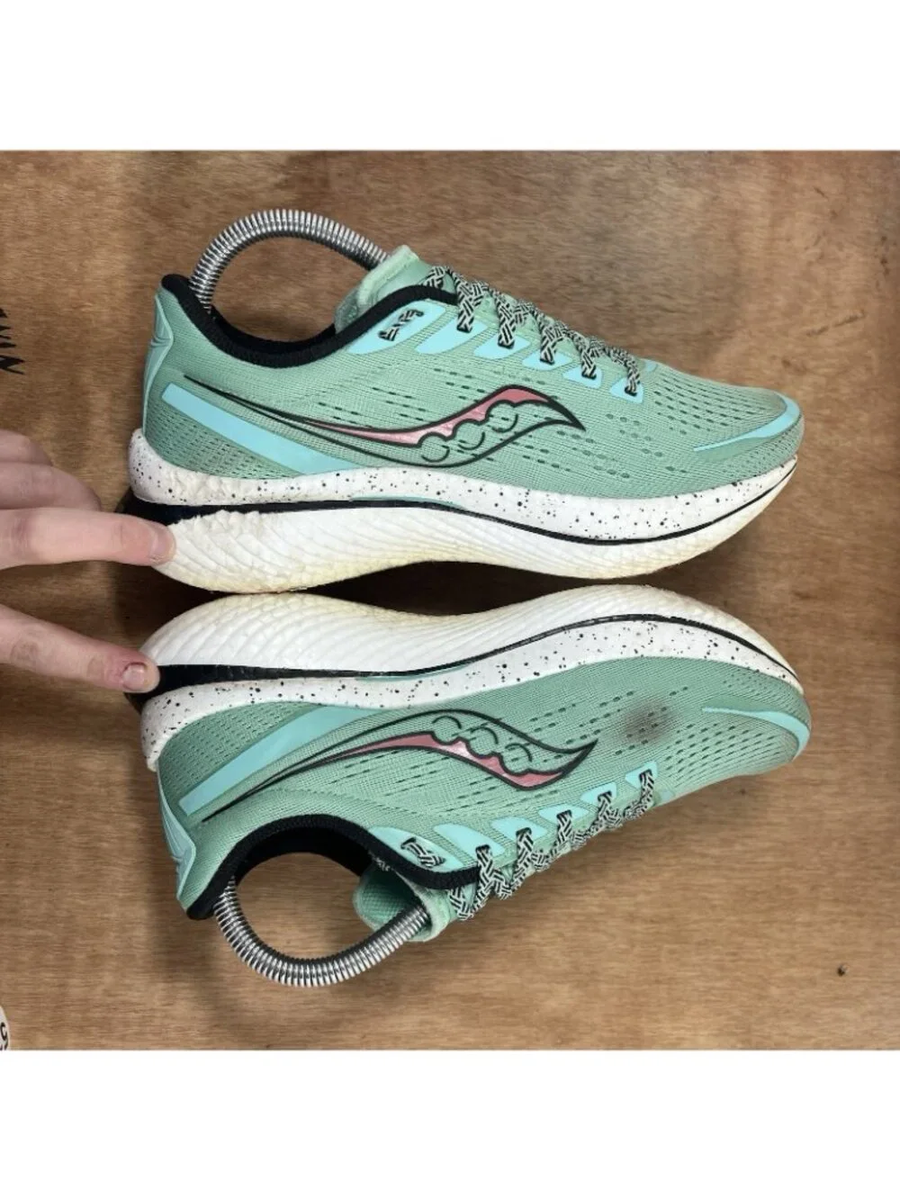 Saucony Endorphin Speed 3 Womens Size 8.5 Green Walking Running Shoes Sneakers - Picture 6 of 10